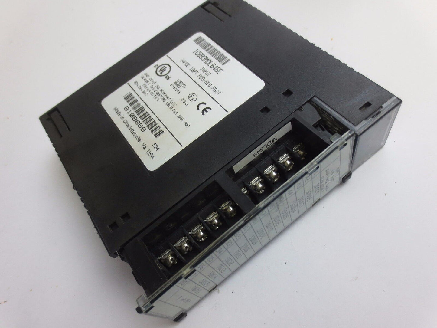 GE FANUC IC693MDL646E INPUT MODULE 24VDC 16PT POS/NEG LOGIC