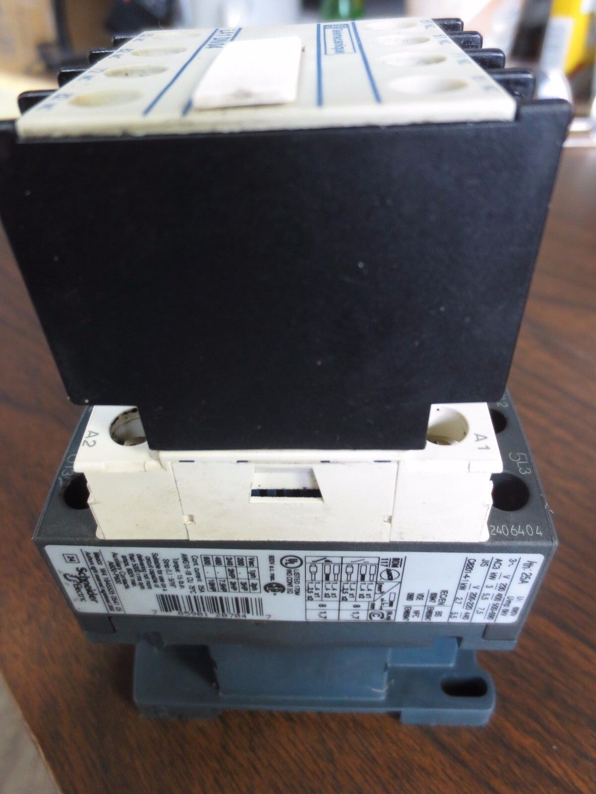 TELEMECANIQUE LC1-D12 CONTACTOR + LA1-DN04 CONTACT BLOCK