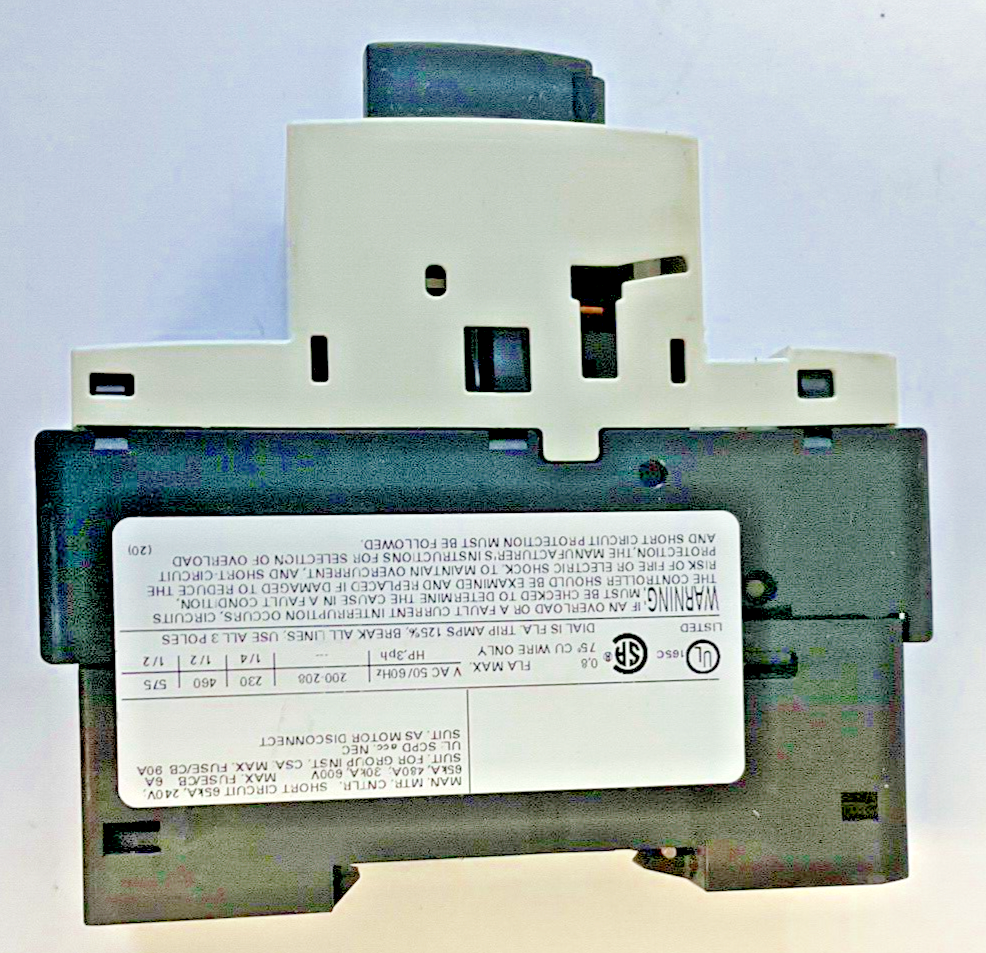 SIEMENS 3RV1421-0HA10 COMBINATION MOTOR CONTROL 0.55-0.8A