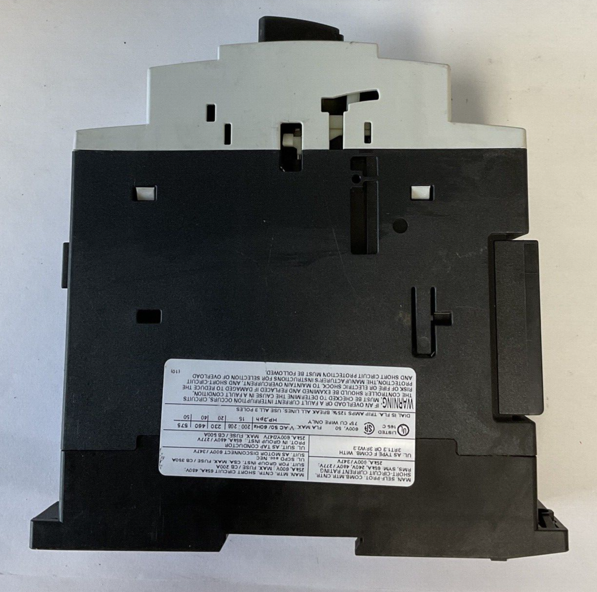 SIEMENS 3RV1031-4HA10 MOTOR STARTER 50/60HZ 600V 40-45A 6KV