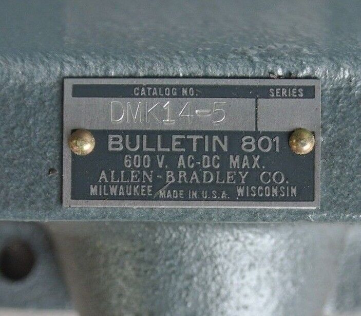 ALLEN-BRADLEY 801-DMK145, Ser. A - LIMIT SWITCH - NEW SURPLUS - 801-DMK14-5