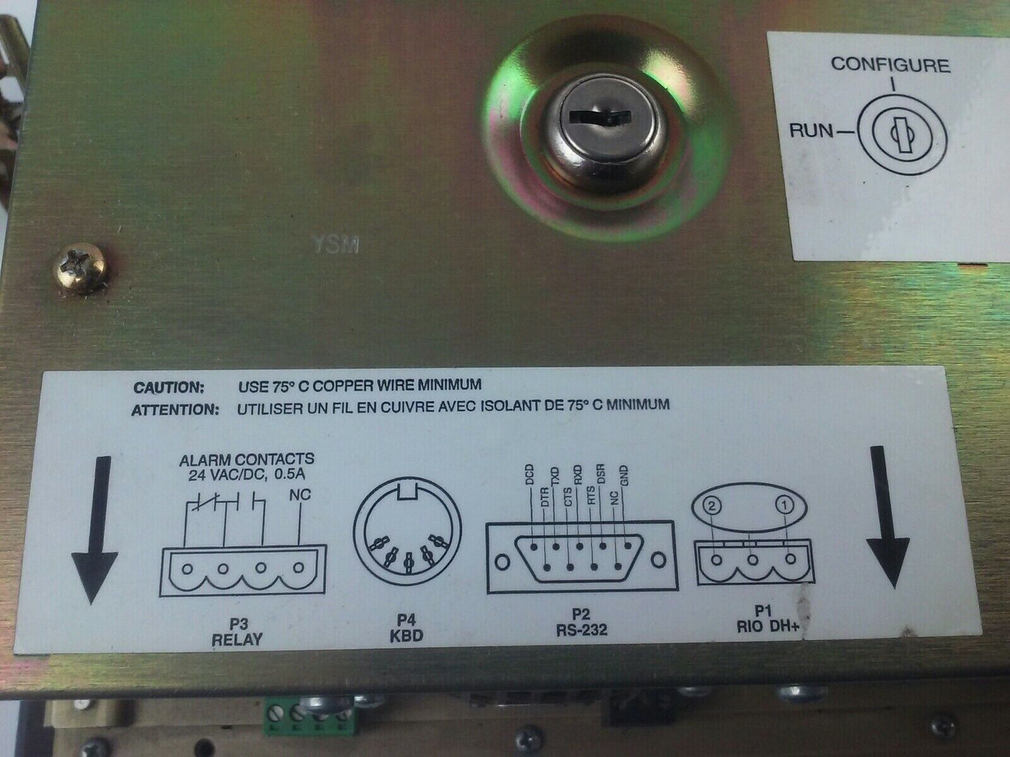 ALLEN BRADLEY 2711E-T10C6 SER. C REV. A PANELVIEW 1000E TERMINAL FRN 5.13