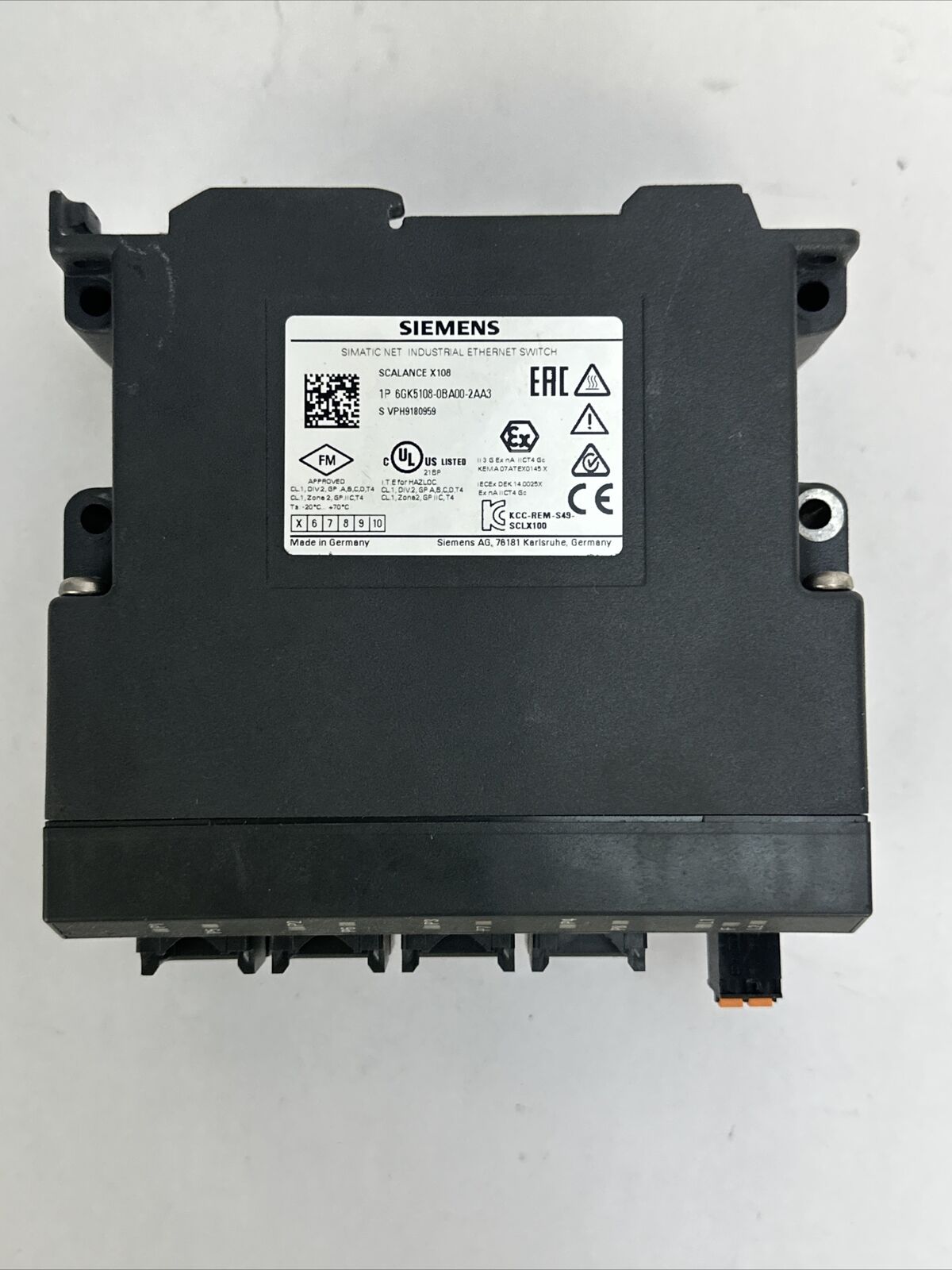 SIEMENS 1P 6GK5108-0BA00-2AA3 SIMATIC NET INDUSTRIAL ETHERNET SWITCH