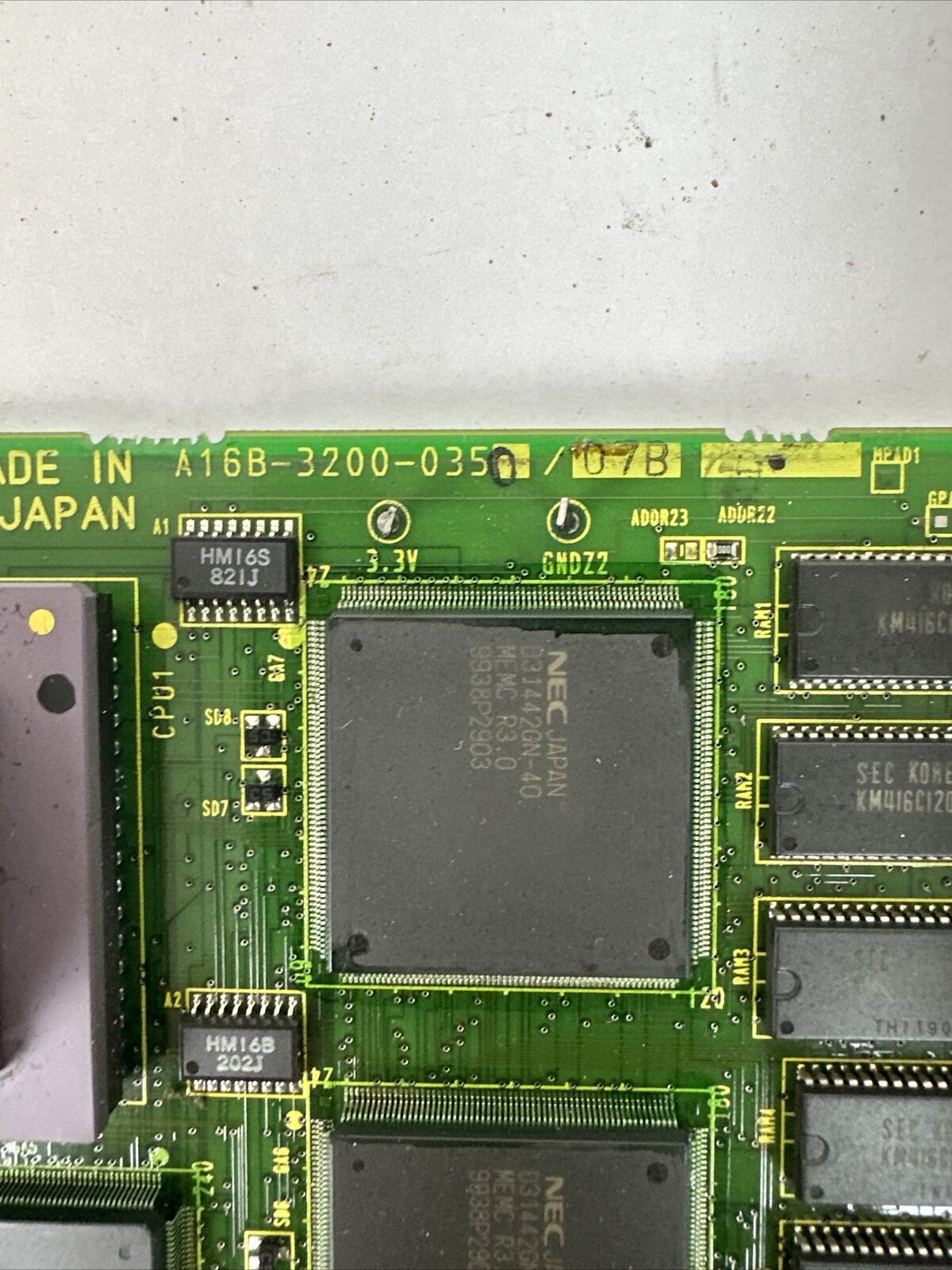 FANUC A16B-3200-0350/07B RISC D-SERVER CIRCUIT BOARD A20B-2100-0500/01A