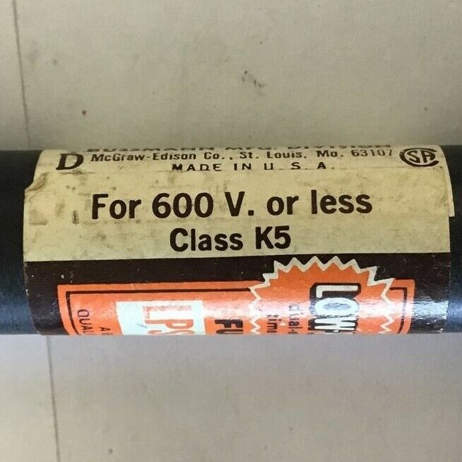 BUSSMANN LPS 17 1/2 TIME-DELAY CLASS K5 FUSE 600V***LOTOF8***