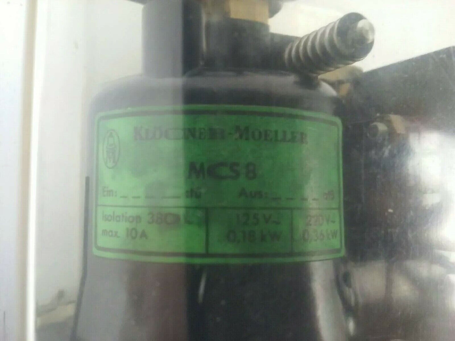 DRUCKWACHTER KLOCKNER MOELLER MCS8 PRESSURE SWITCH 380V 10A, 125V 18KW, 220V