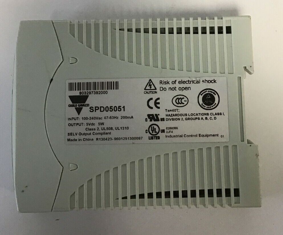 CARLO GAVAZZI SPD05051 AC/DC CONVERTER 5VDC-1A 100-240VAC