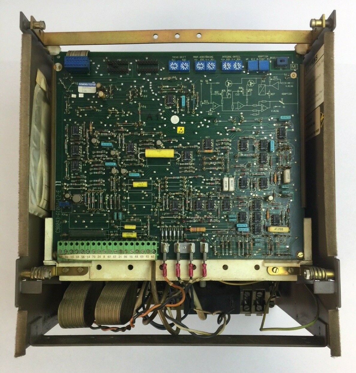 SIEMENS SIMOREG 6 RA 2625-6MV30-0 KOMPAKTGERAET COMPACT CONVERTER OUTPUT +-200V