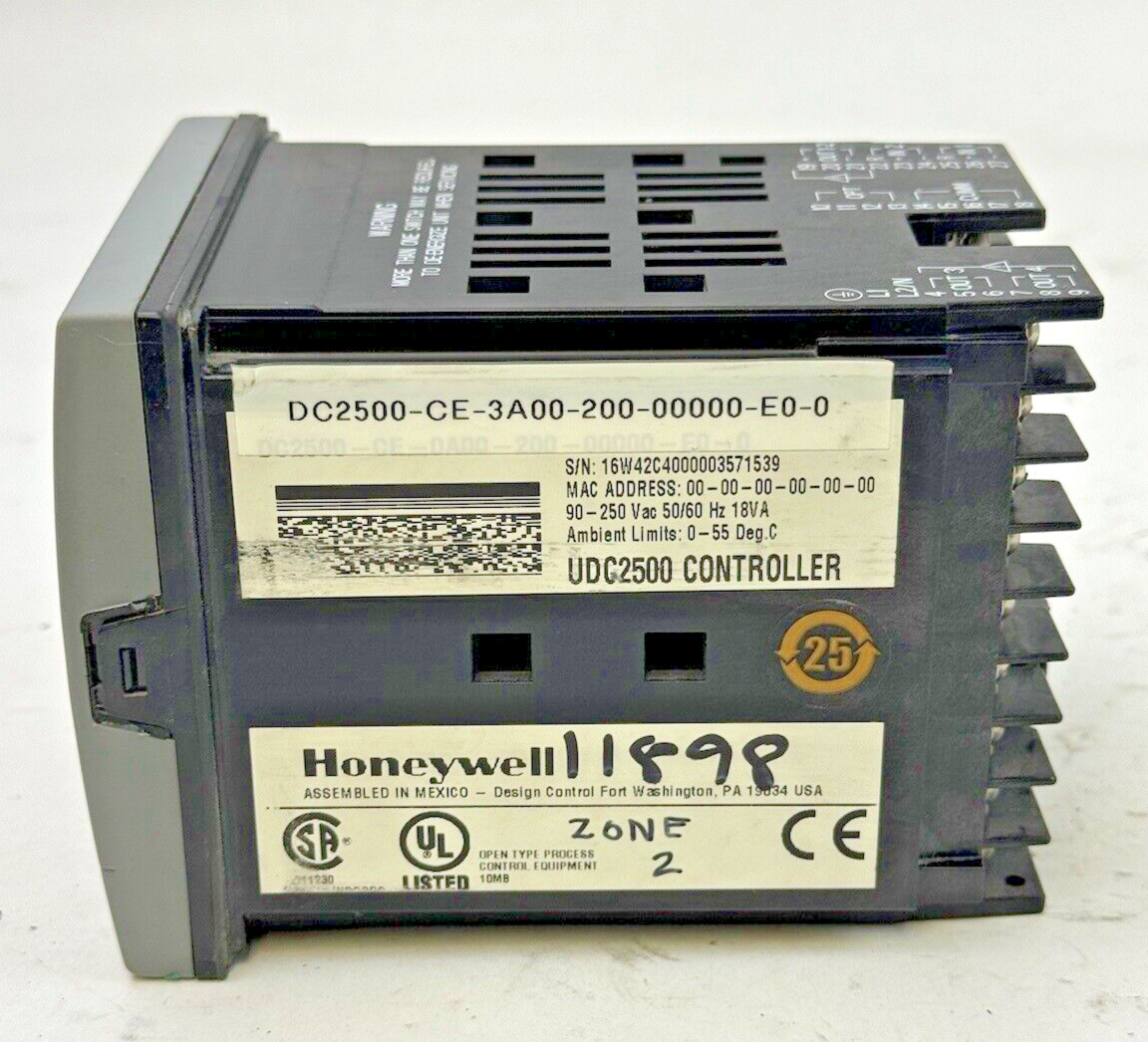 HONEYWELL - DC2500-CE-3A00-200-00000-E0-0 - UDC2500 MINI-PRO TEMP. CONTROLLER