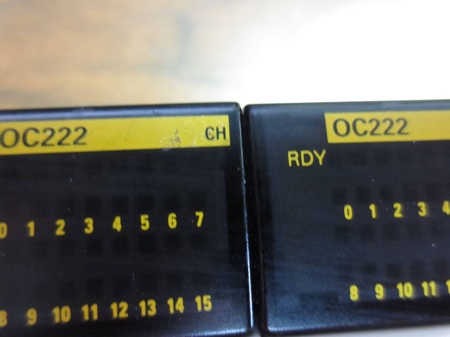 OMRON CQM1H-CPU11 CPU, PA203 POWER SUPPLY, ID212, OD212, OC222 ASSEMBLY