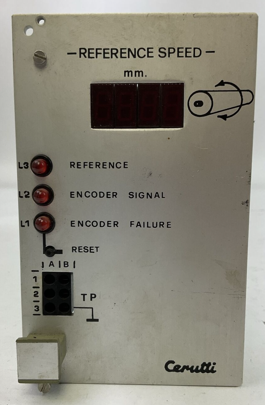 CERUTTI RE 52083/1 REFERENCE SPEED BOARD