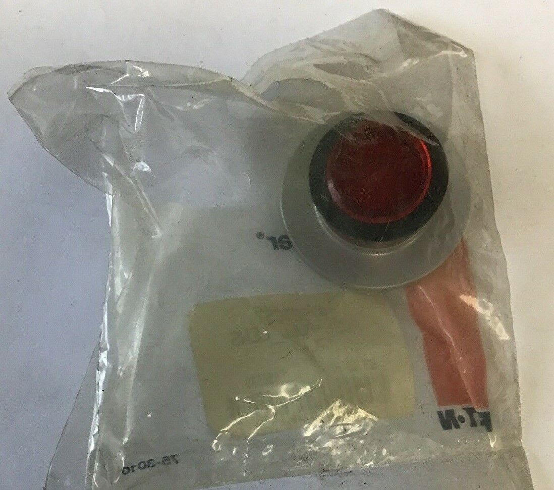 CUTLER HAMMER 10250TC57 PUSH-PULL LENS RED SIDE LIGHTED SER. A1