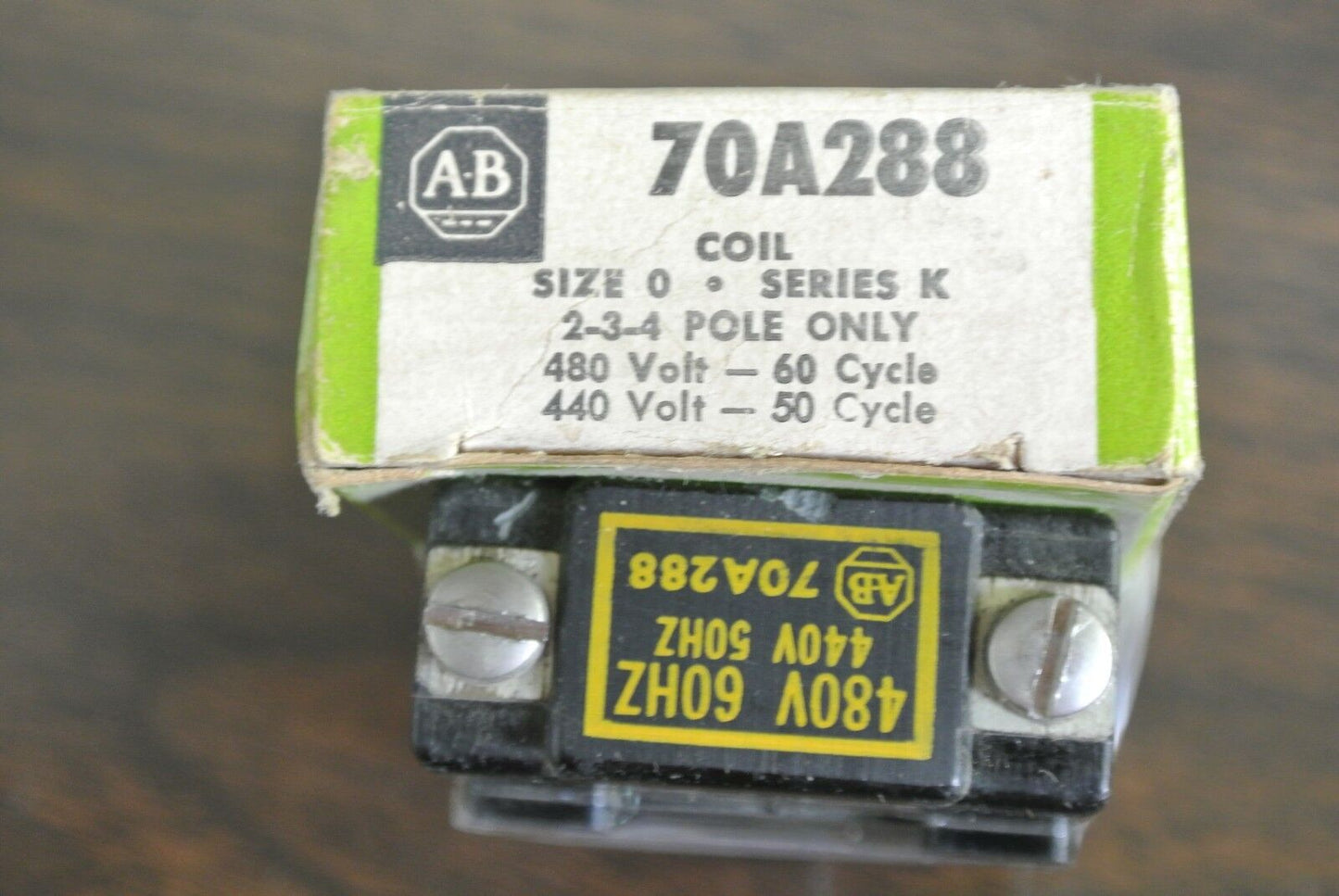 ALLEN-BRADLEY 70A288 COIL, SIZE 0, Series K 440-480V, 50-60Hz NEW SURPLUS LOT/2