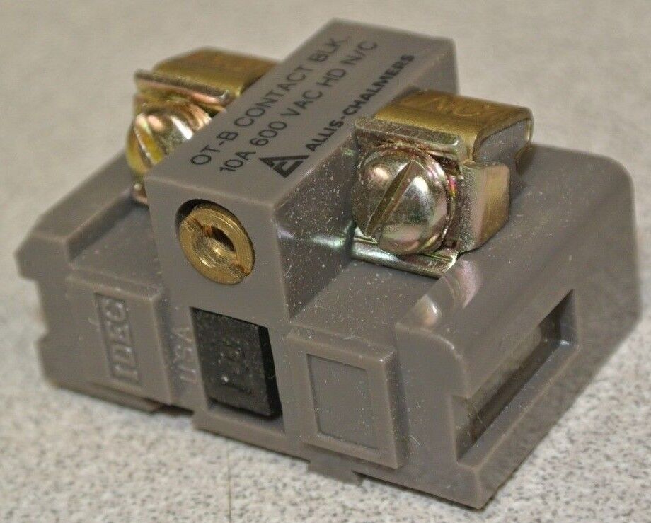 ALLIS-CHALMERS 25-120-276-002 CONTACT BLOCK / 600VAC / 10A / N.C. / NEW SURPLUS