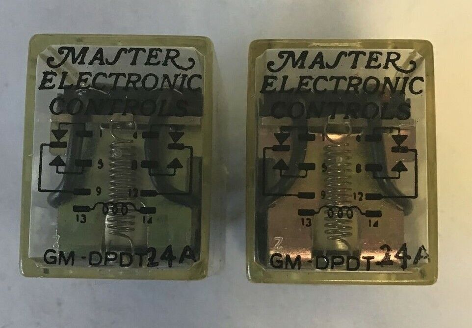 MASTER ELECTRONICS GM-DPDT-24A RELAY 24VAC***LOTOF2***