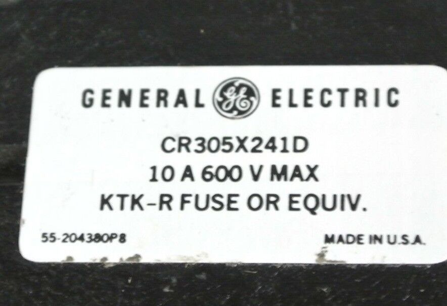 GE / GENERAL ELECTRIC CR305X241D CONTROL CIRCUIT FUSE KIT 600V SZ2 - NEW SURPLUS