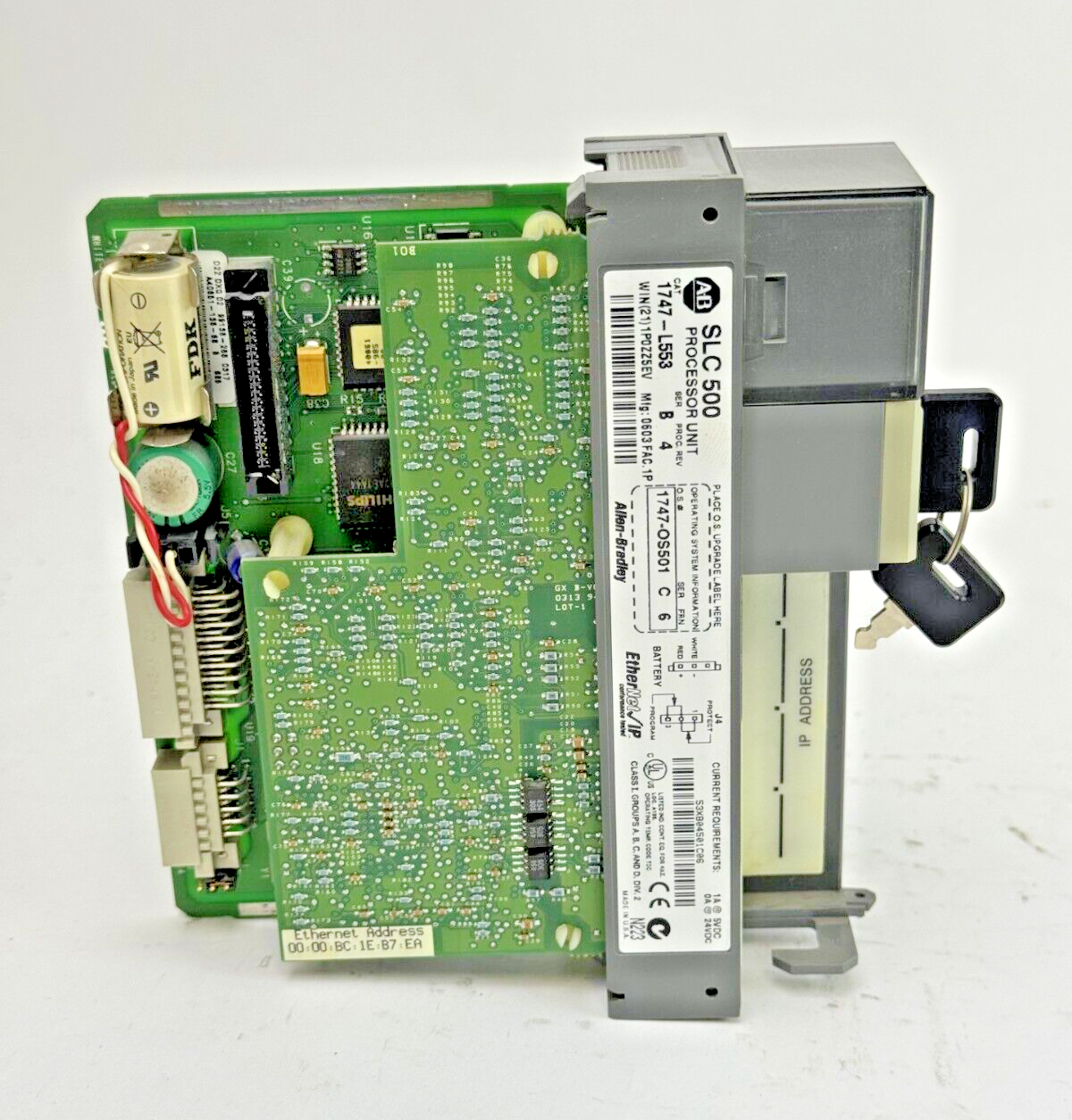 ALLEN-BRADLEY - 1747-L553 SER. B REV. 4 FRN: 6 - 5/05 CPU PROCESSOR **NO DOOR**