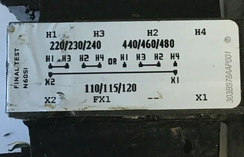 GENERAL ELECTRIC 9T58K0042G09 TRANSFORMER 0.050KVA 60HZ CLASS105 ***LOTOF3***