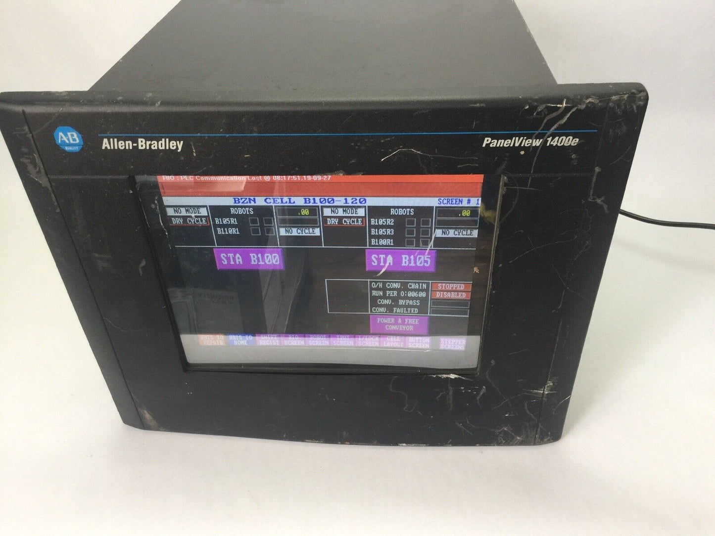 ALLEN BRADLEY 1400ELTC6 PANELVIEW 1400E 115/230VAC 90W SER E REV E FRN 5.16