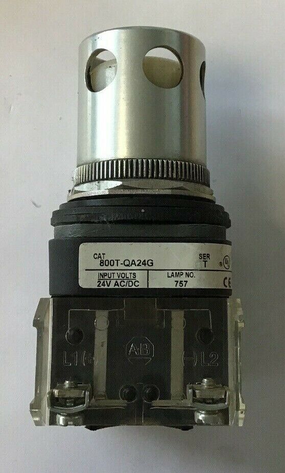 ALLEN BRADLEY 800T-QA24 SER T 24VAC/VDC PUSH BUTTON WHITE