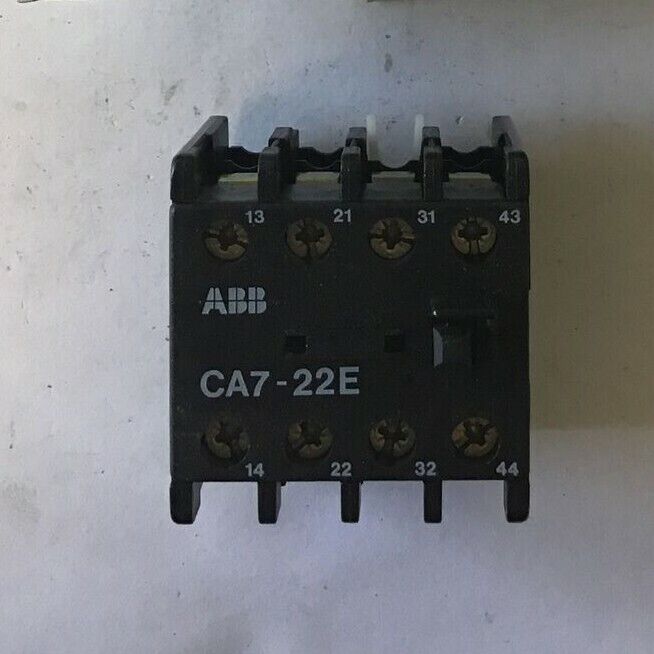 ABB CA7-22E AUXILIARY CONTACT 2N0-2NC 600VAC 10A
