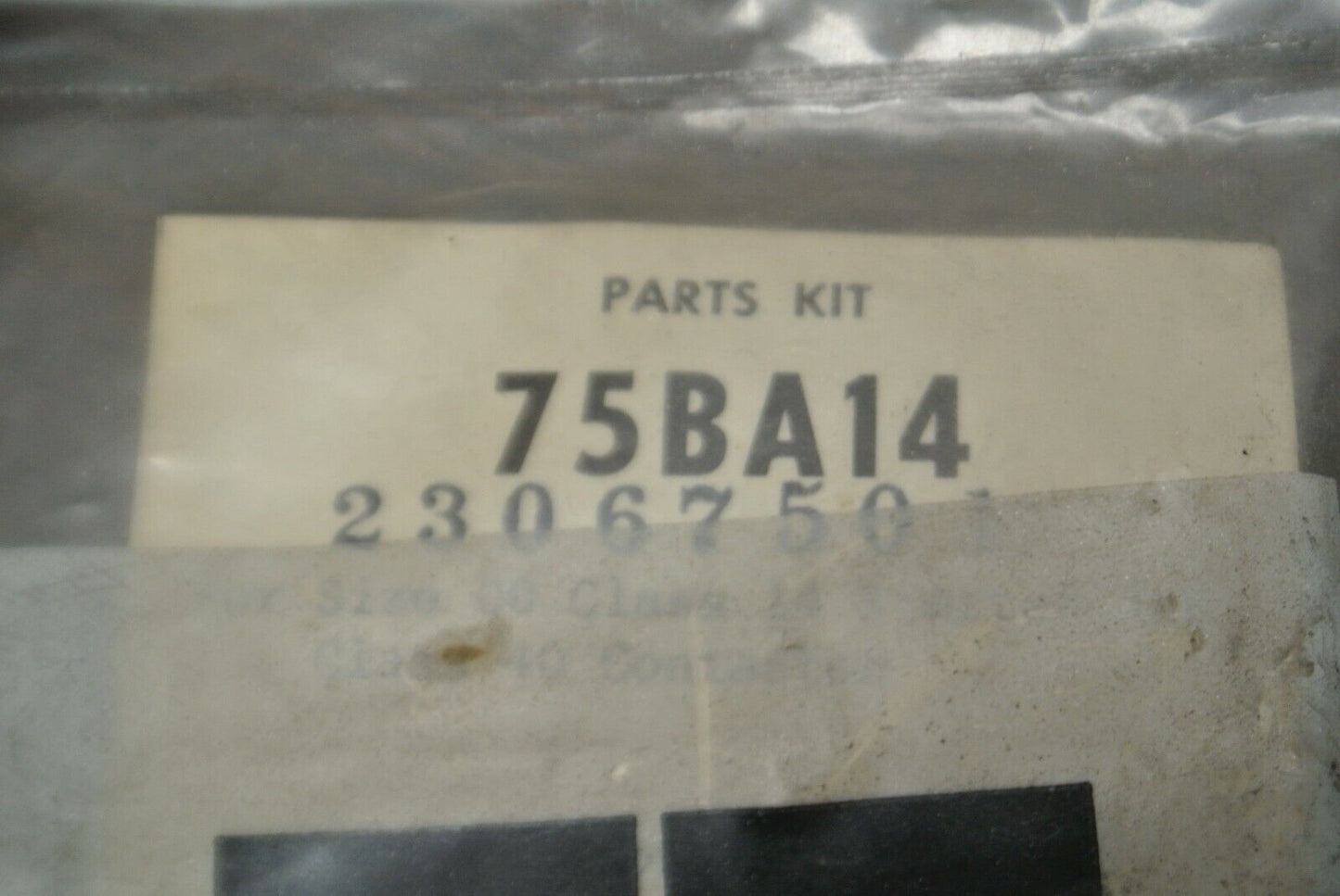 FURNAS / SIEMENS 75BA14 CONTACT KIT / SIZE 00 / CLASS 14 CLASS 40 / NEW SURPLUS
