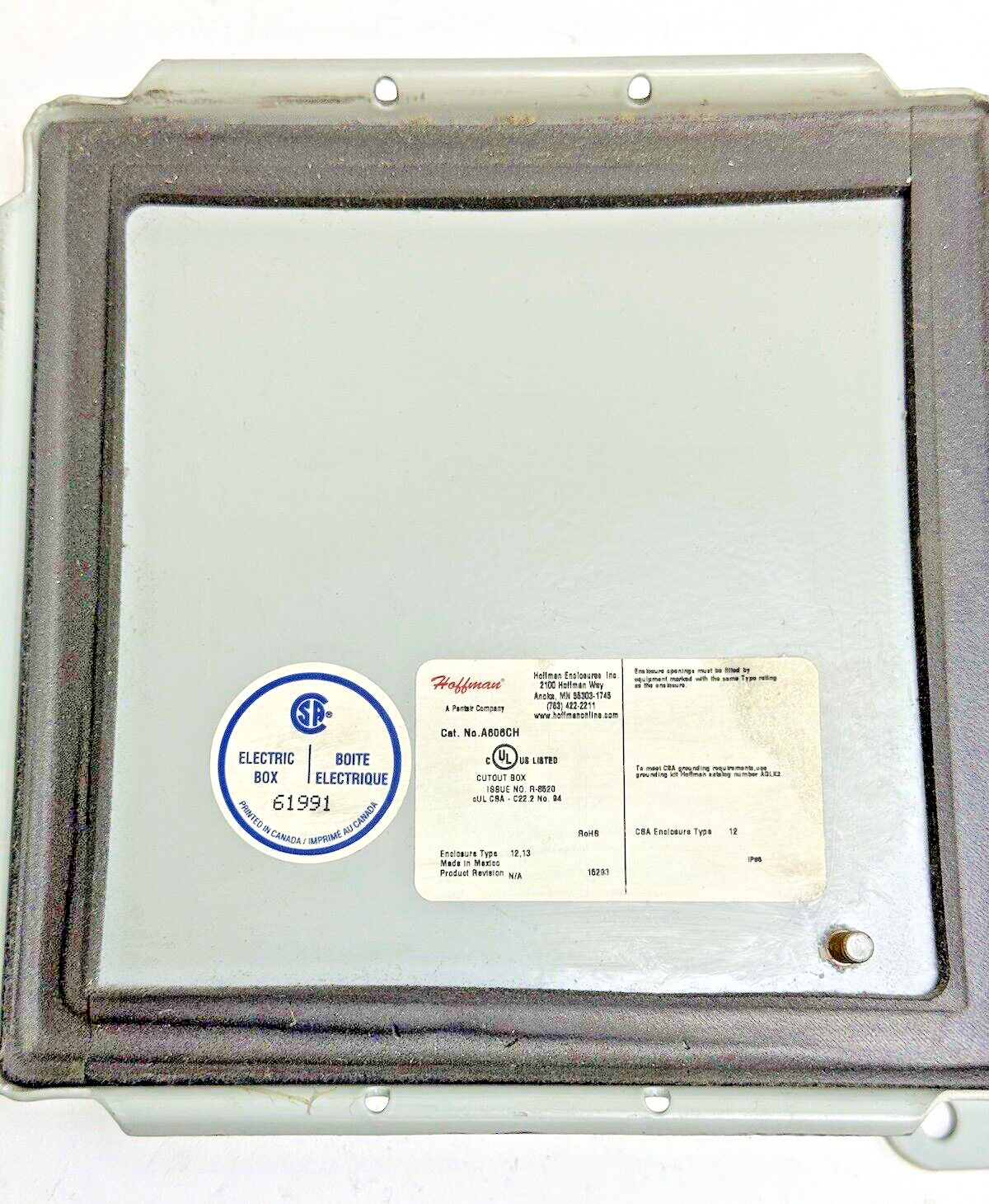 AZIMA/ DLI - CB-1M - SENSOR INTERFACE WITH HOFFMAN A808CH ENCLOSURE