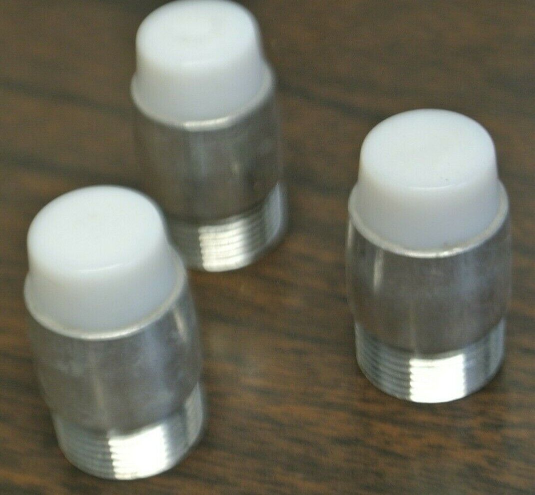 LOT of 3 / GENERAL ELECTRIC CR103JX8 INDICATOR LIGHT LENS / WHITE / NEW SURPLUS