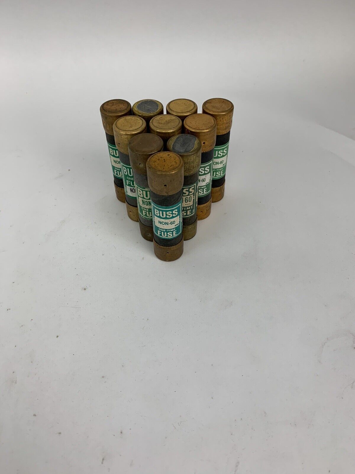 Bussman One-Time Non-60 60A 250V Fuse "Lot of 20"