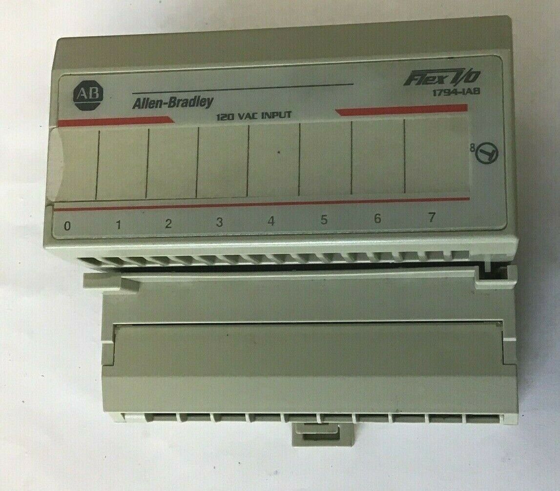 ALLEN BRADLEY 1794-IAB FLEX I/O MODULE 120VAC W/1794-TBN/A TERMINAL BLOCK 230VAC