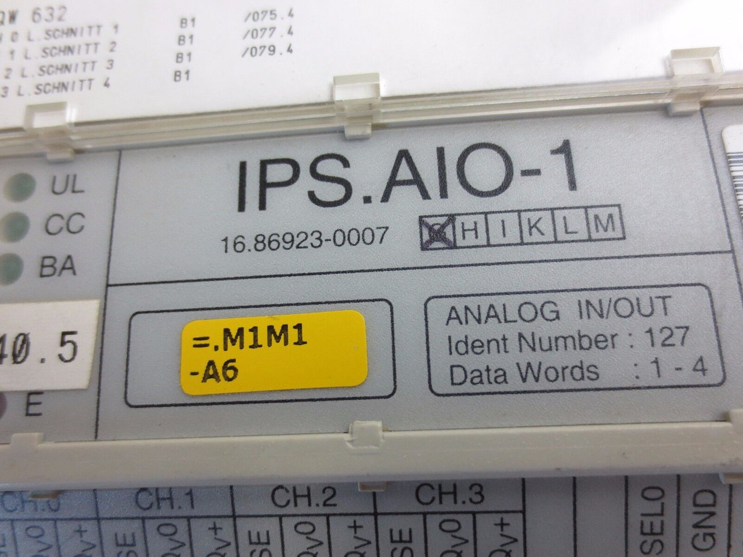 MAN ROLAND IPS.AIO-1 ANALOG IN/OUT MODULE - 16.86923-0007 for MAN Cromoman PRESS