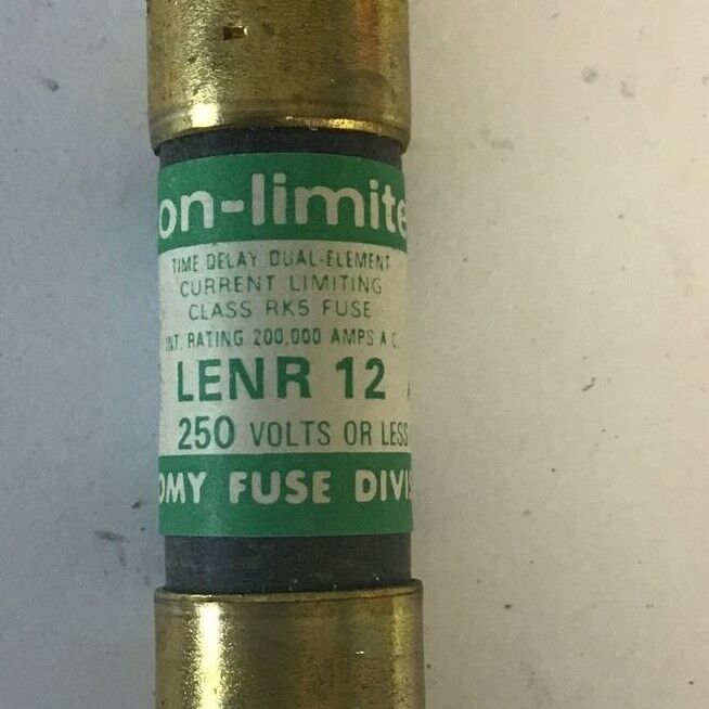 ECONOMY LENR 12 FUSE CLASS RK5 ECON-LIMITER 250VAC 12A ***LOTOF10***