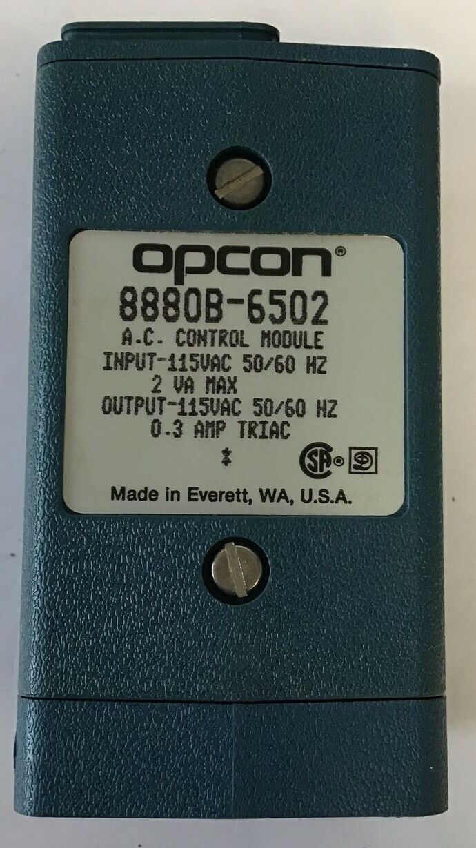 OPCON 8880B-6502 A.C. CONTROL MODULE 115VAC 50/60HZ