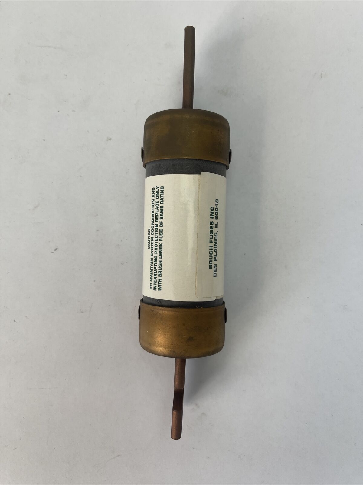 BRUSH LENRK 125 CLASS RK1 TIME DELAY DUAL ELEMENT FUSE 125AMP 250VAC CURRENT
