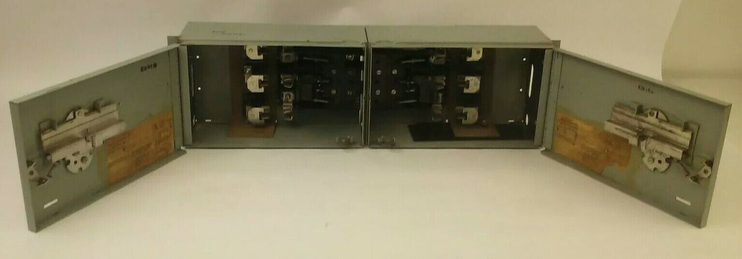 GE TYPE QMR QMR321L & QMR321R TWIN FUSIBLE INTERRUPTER SWITCH 30A W/ HARDWARE