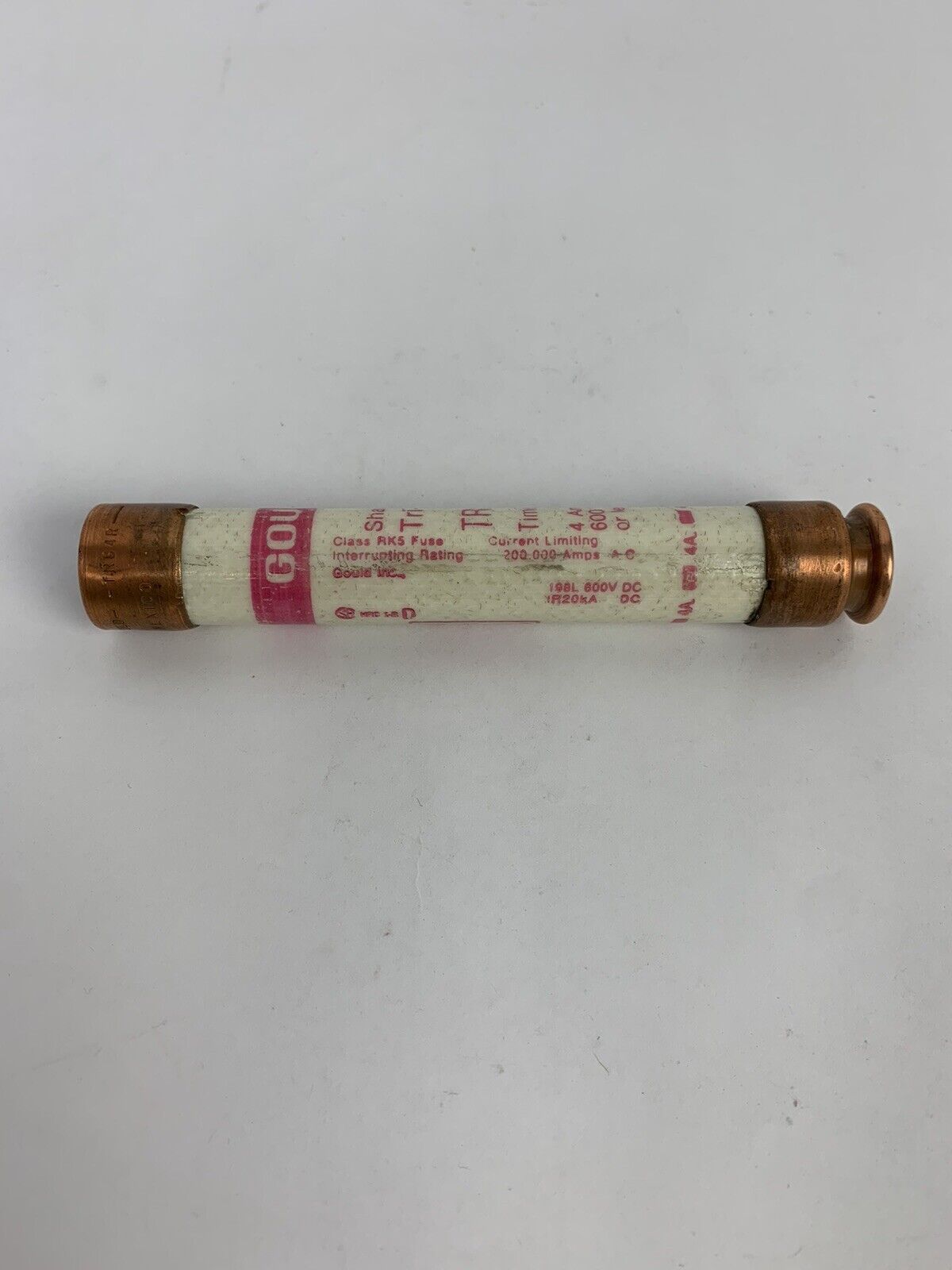 Gould Shawmut Tri-Onic TRS4R 4A 600V Fuse "Lot of 5"