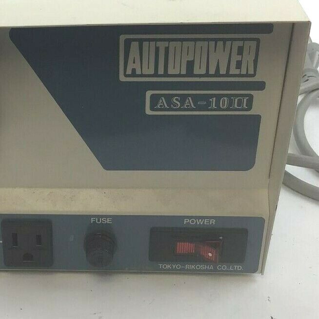 TOKYO-RIKOSHA AUTOPOWER ASA-10II STABALIZED POWER SUPPLY 100V 10A 1KVA