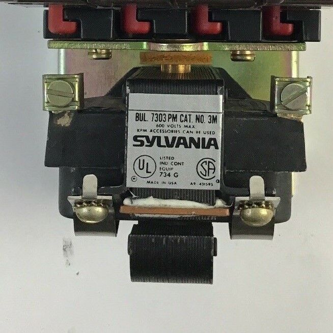 SYLVANIA 7303 3M4R-76 TYPE PM AC RELAY / 110-120V / 4 N.O. / 4 N.C./ NEW SURPLUS