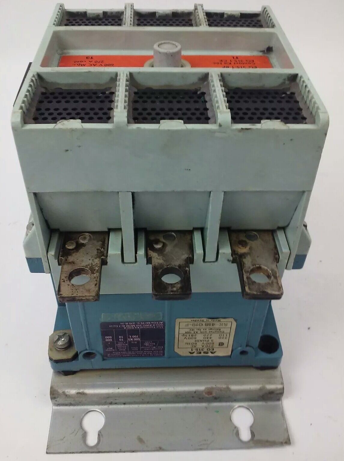 ASEA EG315-1 CONTACTOR, 3PH, 600V,100-200H.P., 270A CONT, SIZE 5,120V COIL,USED