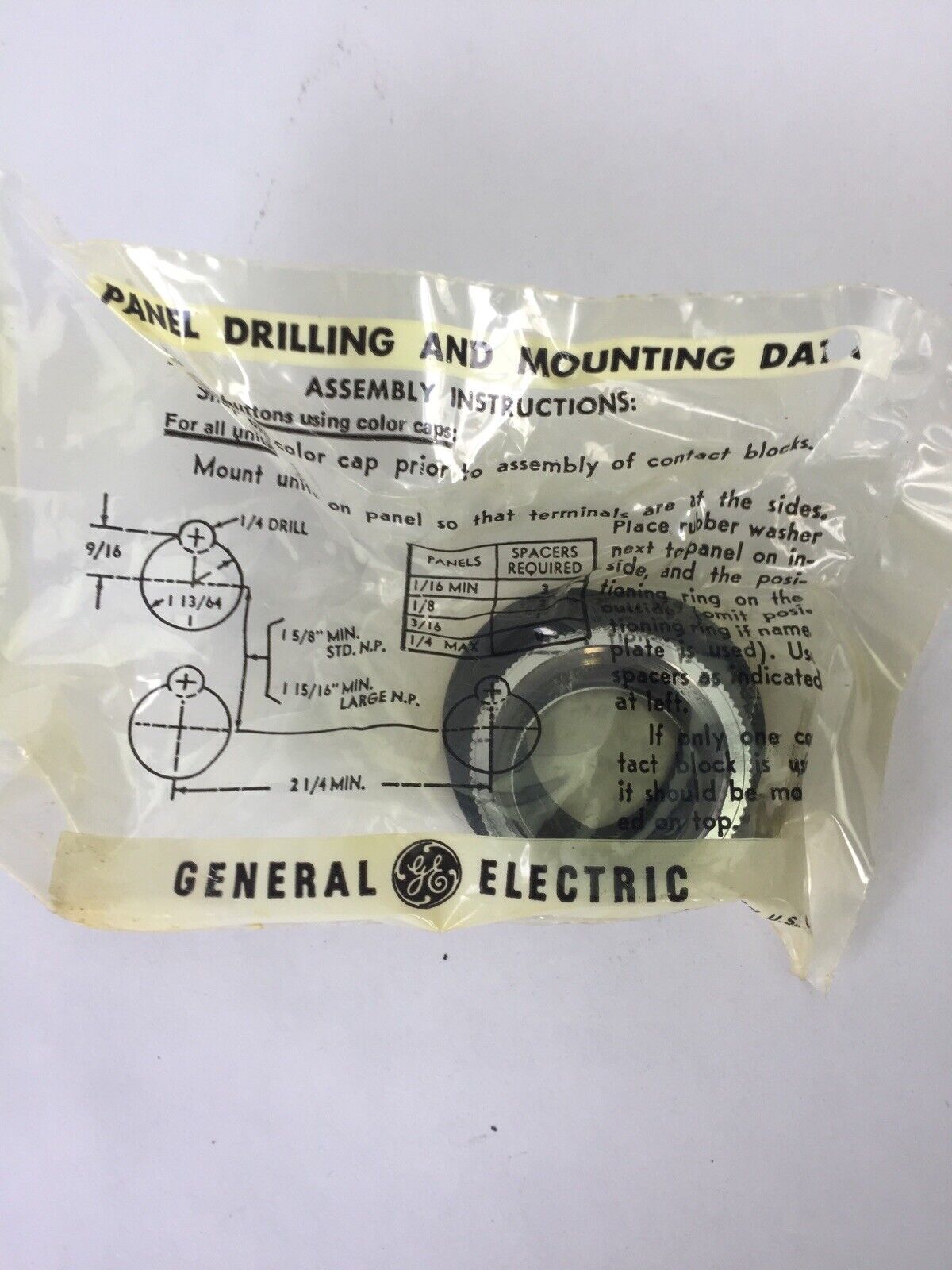 GE CR2940UN202F CYL LOCK SELECTOR SWITCH
