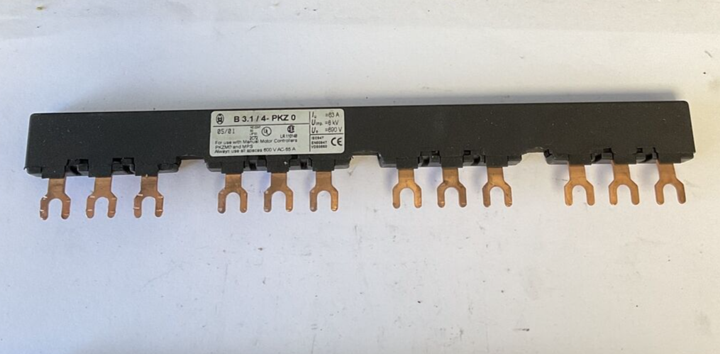KLOCKNER MOELLER B 3.1/4-PKZ 0 CONNECTOR FEED TERMINAL 63A 600VAC ***LOTOF3***