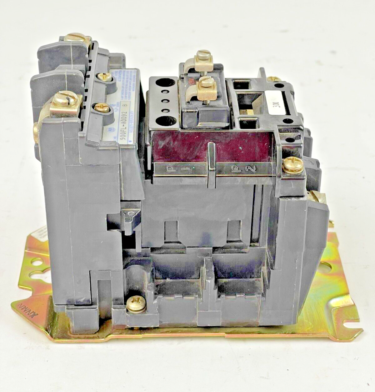 ALLEN BRADLEY - 500FL-AOD92 SER. B- AC LIGHTING CONTACTOR 15/20 AMP, 600 VAC