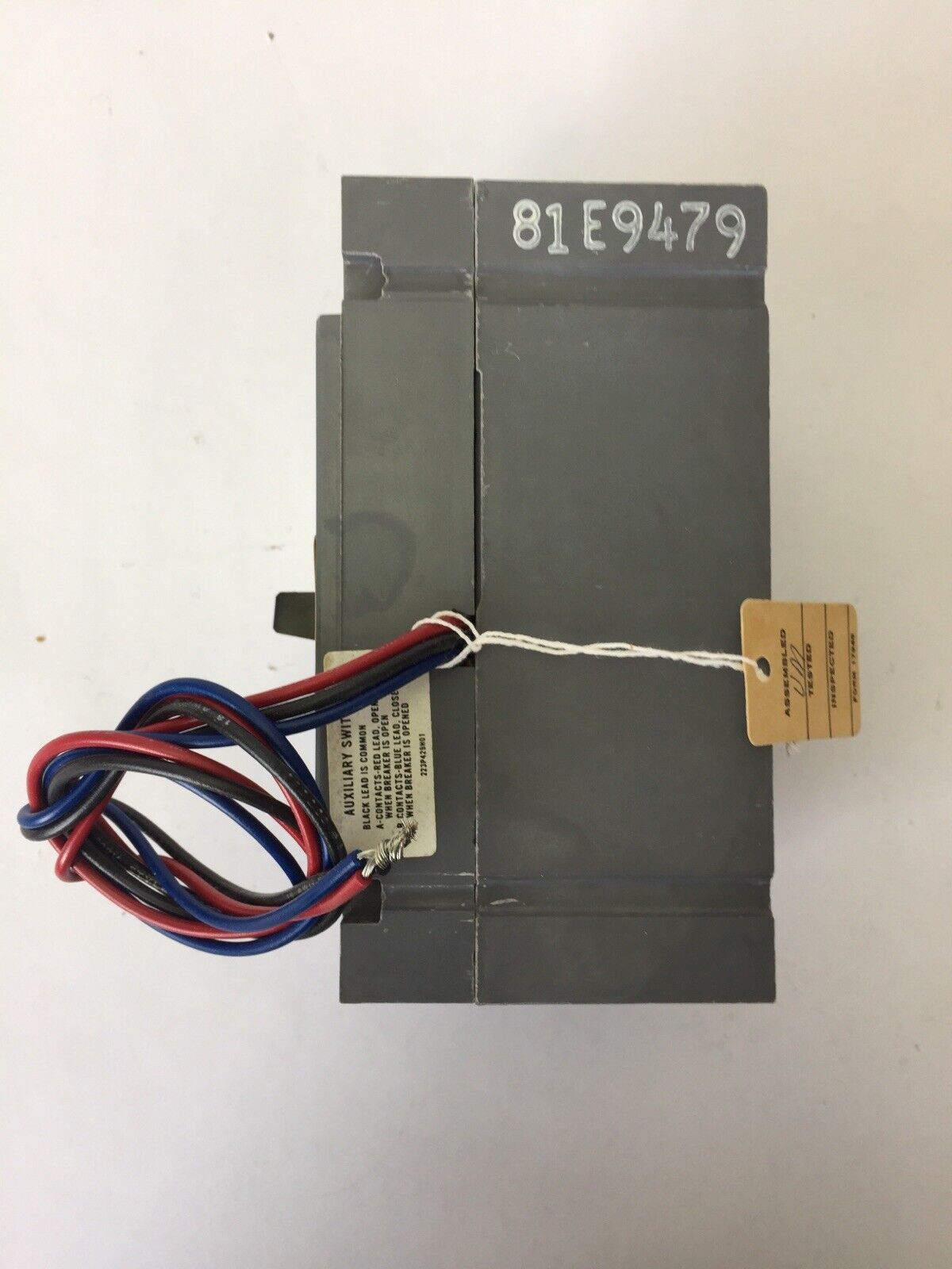 WESTINGHOUSE HFB3035 AB DE-ION CIRCUIT BREAKER 35AMP 600VAC 3POLE 4979D06G03