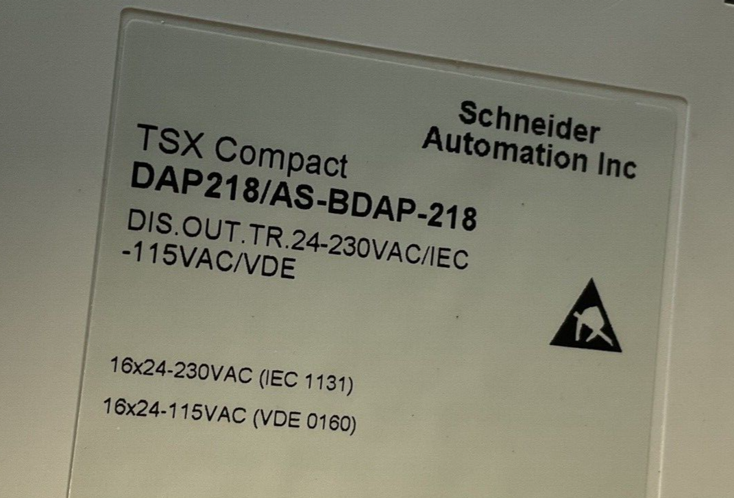 SCHNEIDER AUTOMATION DAP 218/AS-BDAP-218 INPUT MODULE