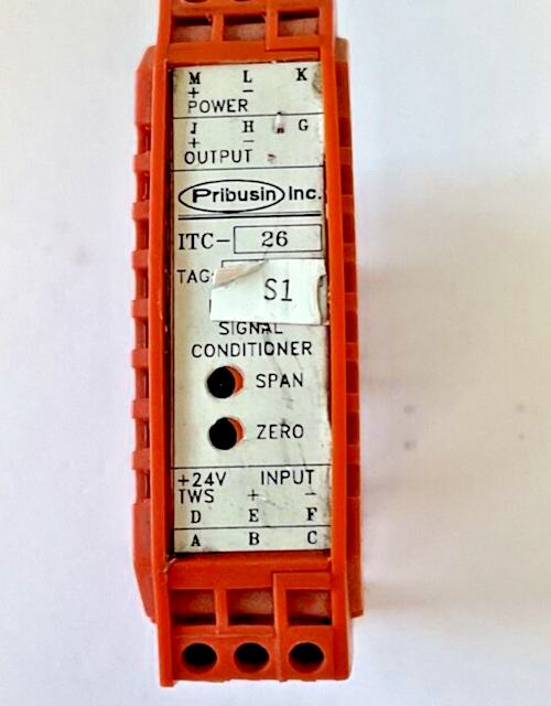 PRIBUSIN ITC-26 ISOLATED SIGNAL CONDITIONER 24VDC 80MA