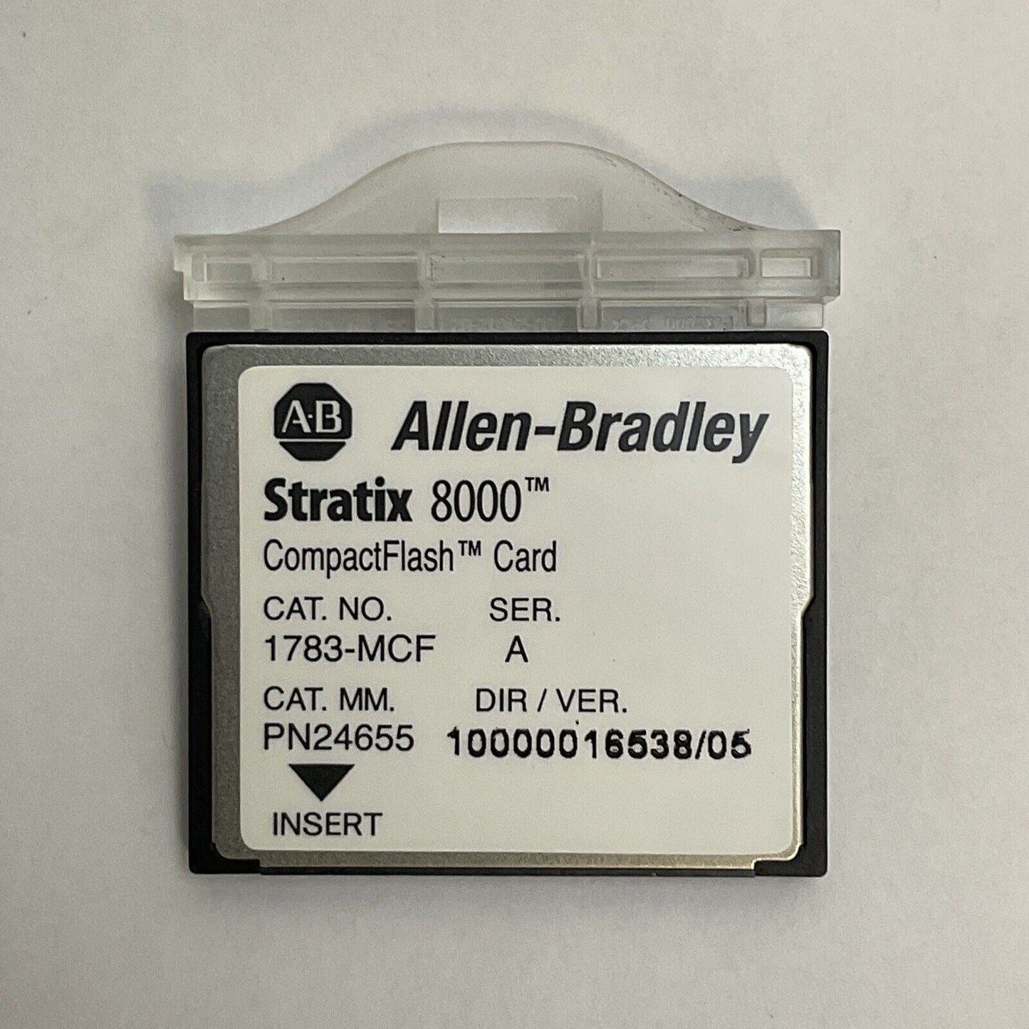 ALLEN BRADLEY 1783-MCF SER A DIR/VER 10000016538/05 COMPACT FLASH CARD STRATIX
