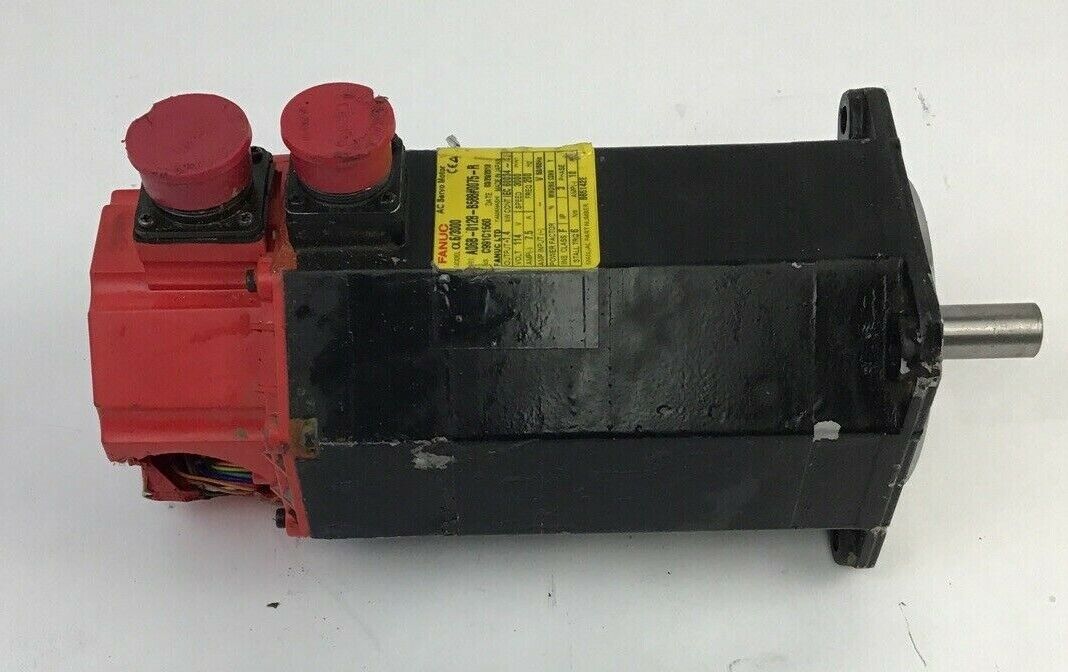 FANUC AO6B-0128-B588#0075-R AC SERVO MOTOR 3PH 7.5A 114V ***PARTS***