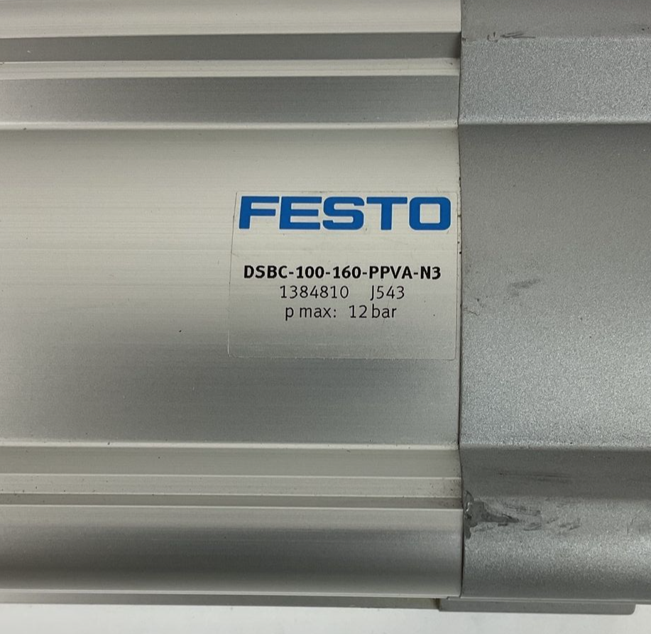 FESTO DSBC-100-160-PPVA-N3 PNEUMATIC ACTUATOR 12BAR