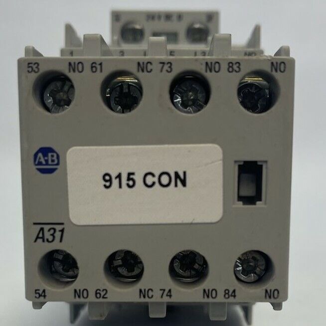 ALLEN BRADLEY 100-C09D*10 SER A CONTACTOR 600VAC 25A 7.5HP 3PH 100-F SER B 10A