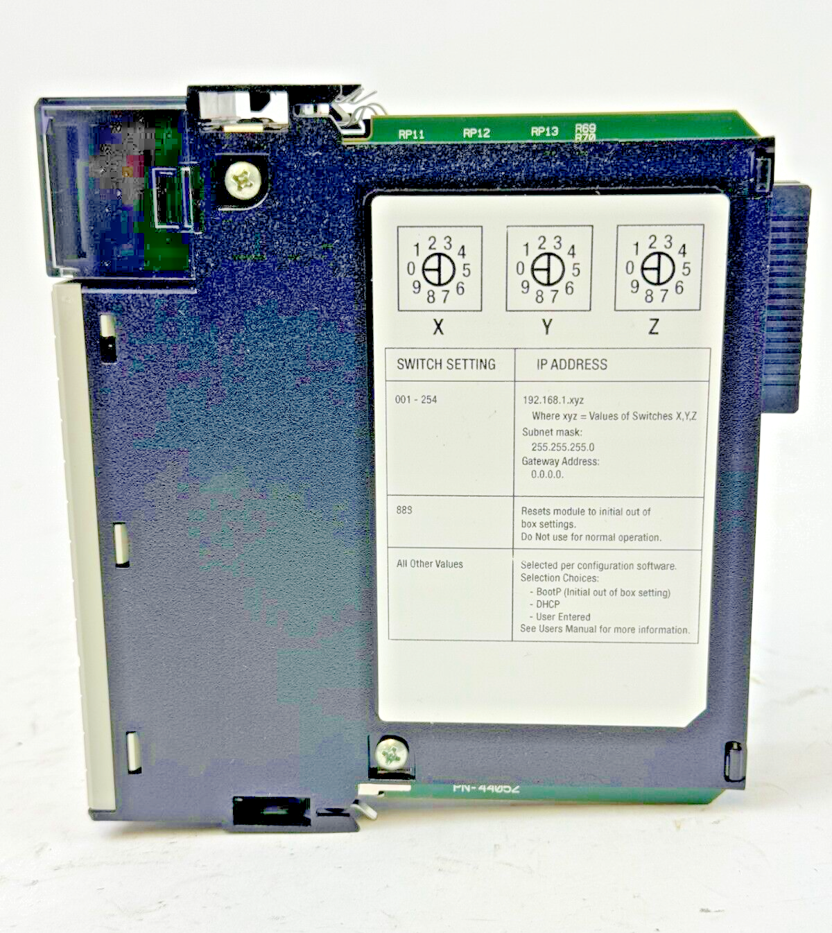 ALLEN-BRADLEY - 1756-EN3TR SER. A FW: 4.004 - CONTROL LOGIX ETHERNET MOTION MOD